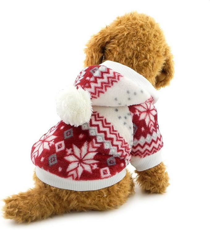 Cappotto con Cappuccio per Piccoli Cani